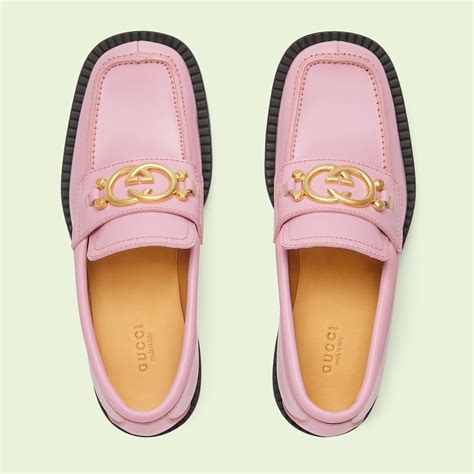 baby pink gucci loafers|Gucci women loafers pink.